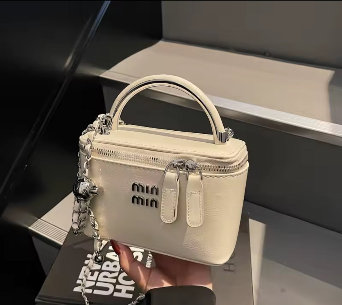 Fashionable Box Handbag Women's Simple Crossbody Small Square Bag Spring 2025 New Style Single Shoul